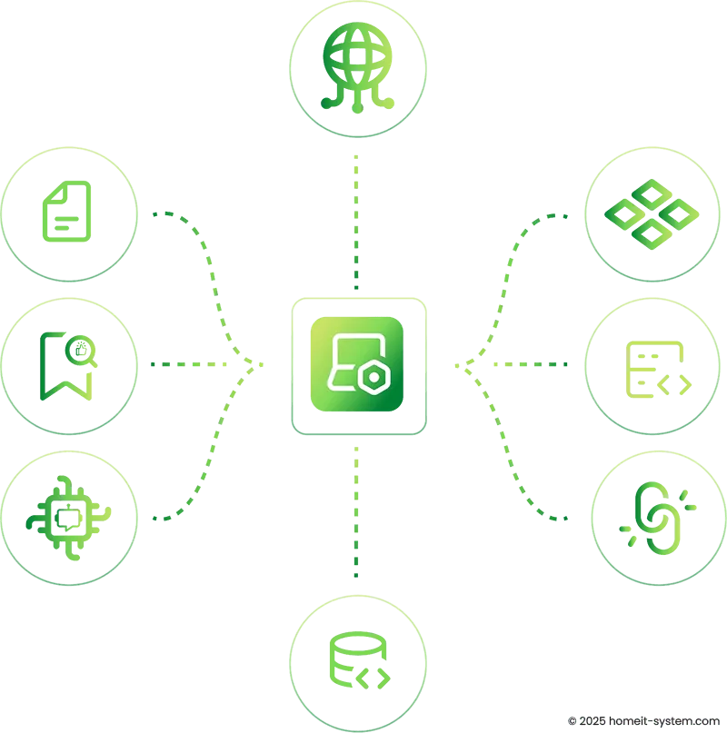 Illustration der digitalen Transformation einer Arztpraxis, die einen modernen und innovativen Online-Auftritt symbolisiert.