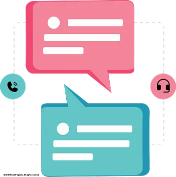 Illustration of a computer screen with a gear and headset symbolizing technical support, surrounded by icons for a globe, wrench, and screwdriver, connected by dashed lines.